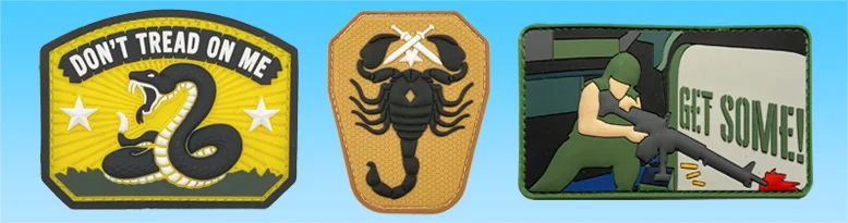 Custom PVC Patches Choose Your Backing 1