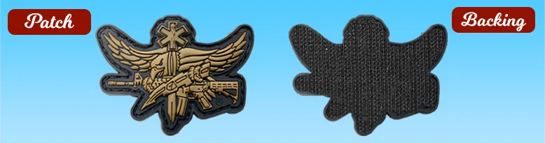 Custom PVC Patches Choose Your Backing 2