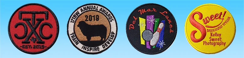 custom printed and embroidered patches