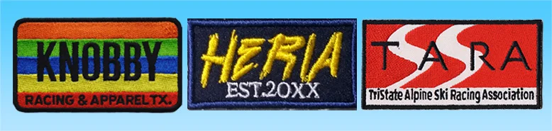 custom printed and embroidered patches